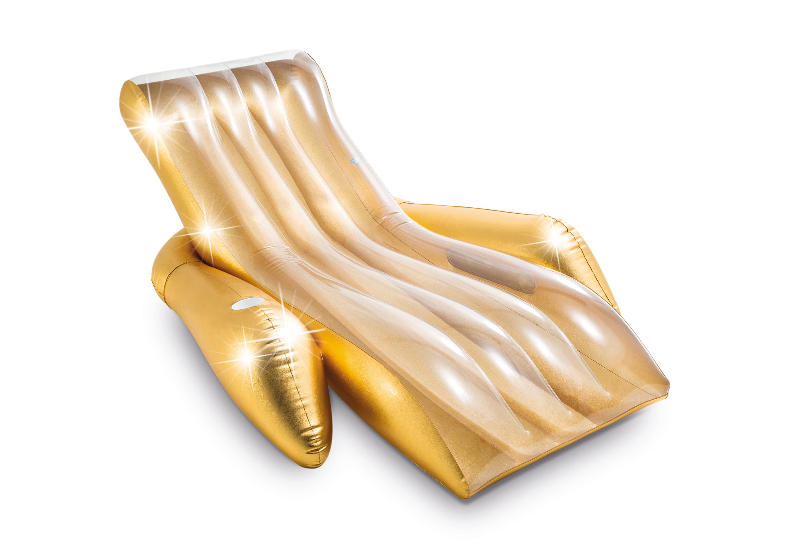 Надуваем шезлонг Intex Shimmering Gold 56803EU 175x119x61см