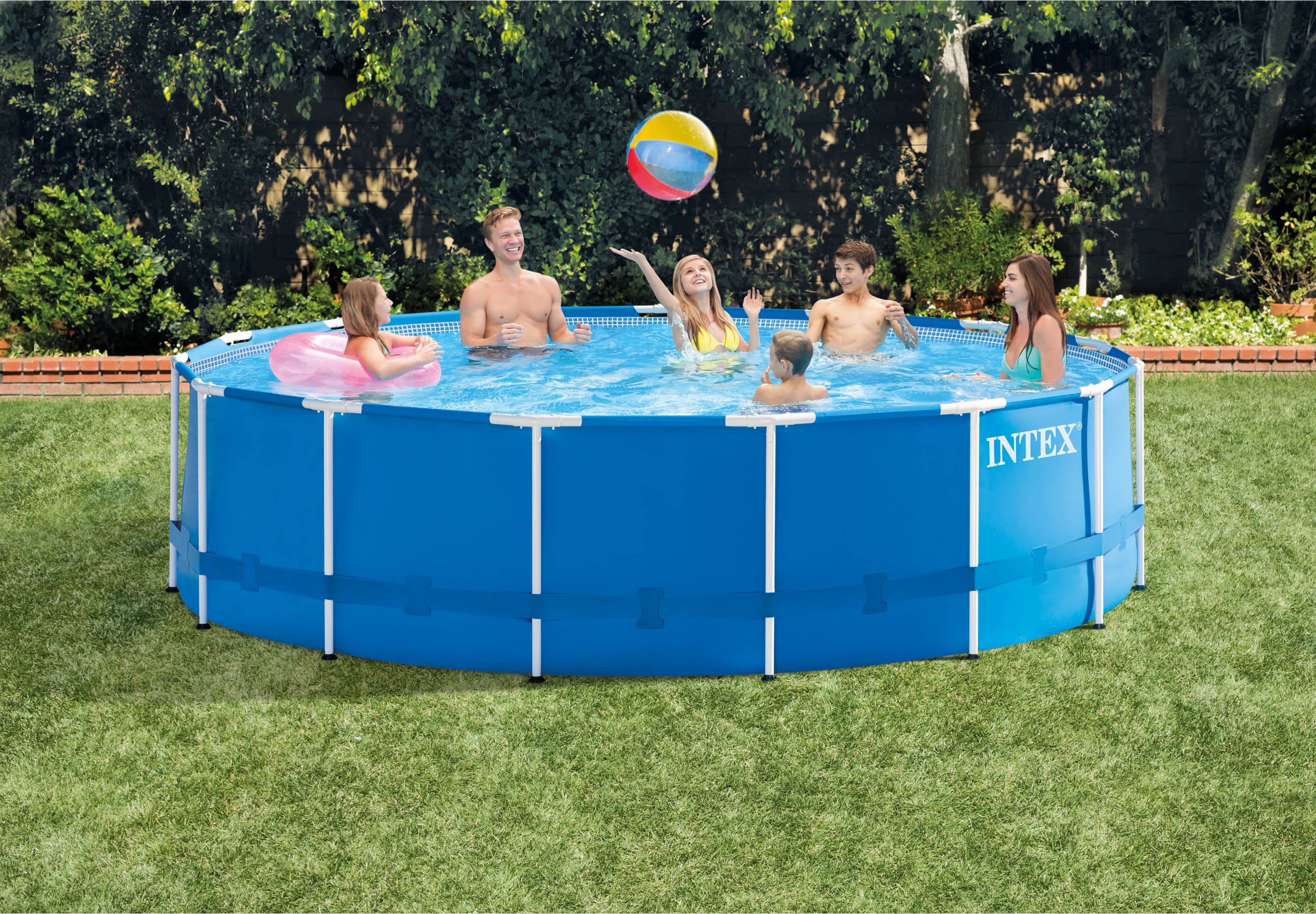 Басейн c метална рамка и филтърна помпа Intex 28242NP 457x122см