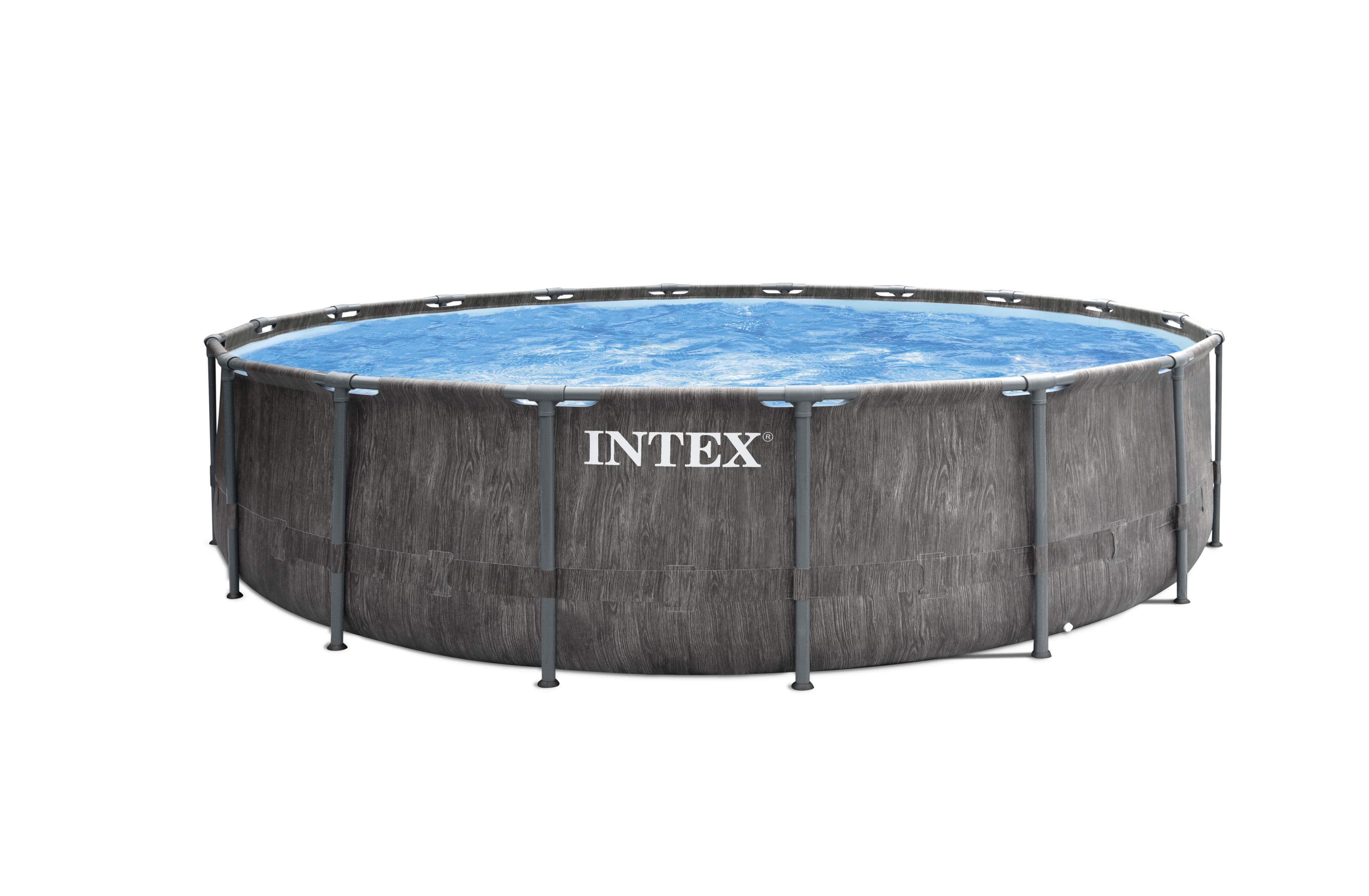 Басейн с метална рамка и филтърна помпа Intex 26742NP Greywood 457x122см