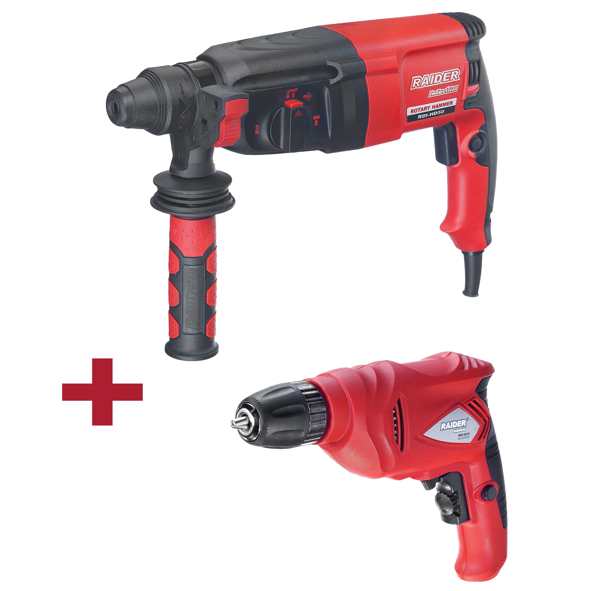 Перфоратор Raider Industrial RDI-HD50 + Бормашина Raider Industrial RDI-ID35