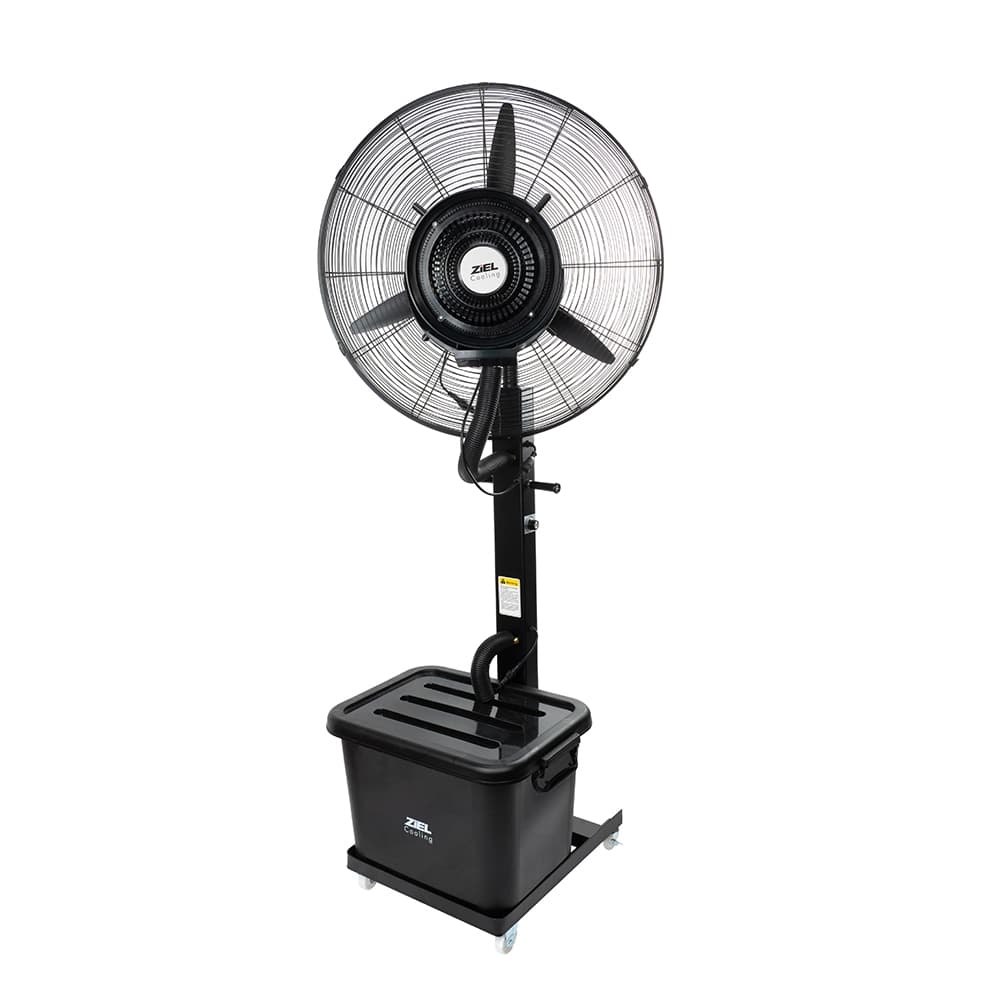 Вентилатор с водна мъгла Ziel Cooling 26" / 66 см / 230 W