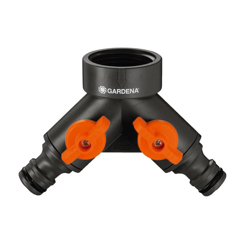 Разклонител от канела с два извода Gardena 00938-20 / 1/2" - 3/4"