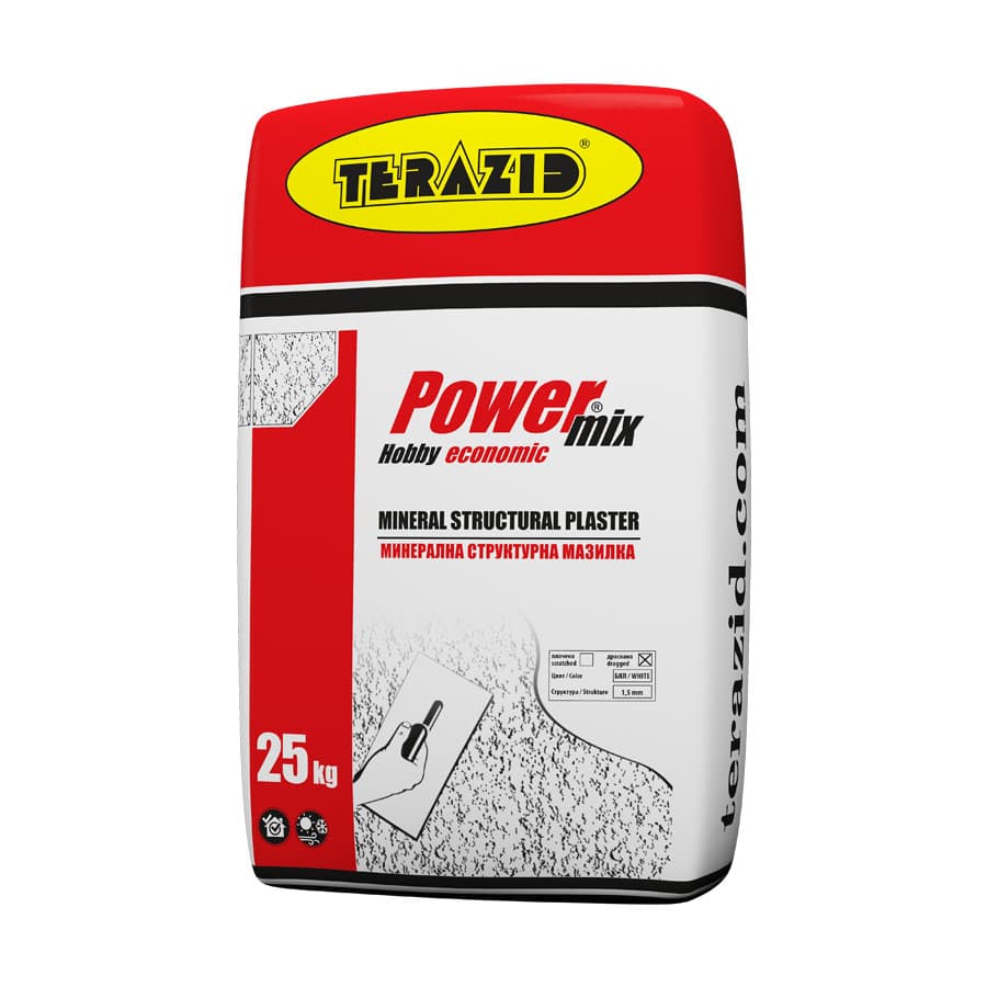 Структурна мазилка Terazid Power Mix драскана 1.5мм 25кг
