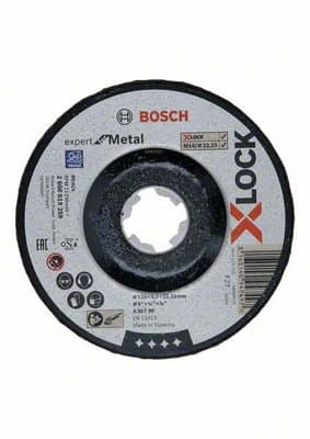 Шлифовъчен диск Bosch Pro Metal X-Lock 125x6x22,23мм
