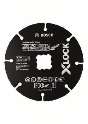 Диск за ъглошлайф Bosch X-Lock за дърво и пластмаса 125х1х22.23мм