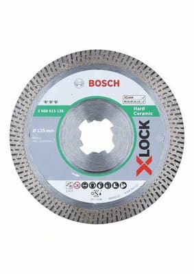Диамантен диск Bosch X-Lock Best for Hard Ceramic 125x22.23x1.8x10мм