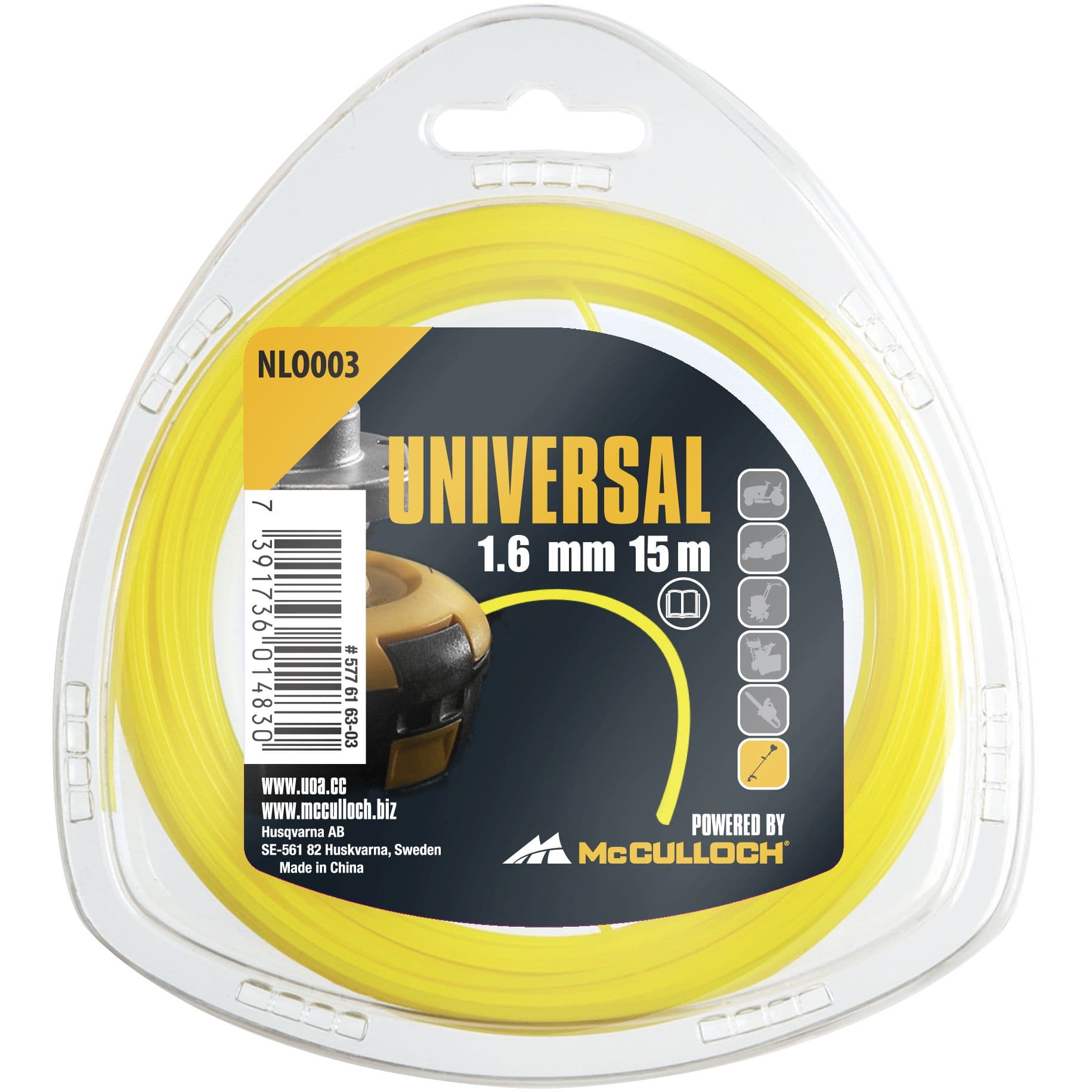 Кръгла корда Universal 1.6мм х 15м