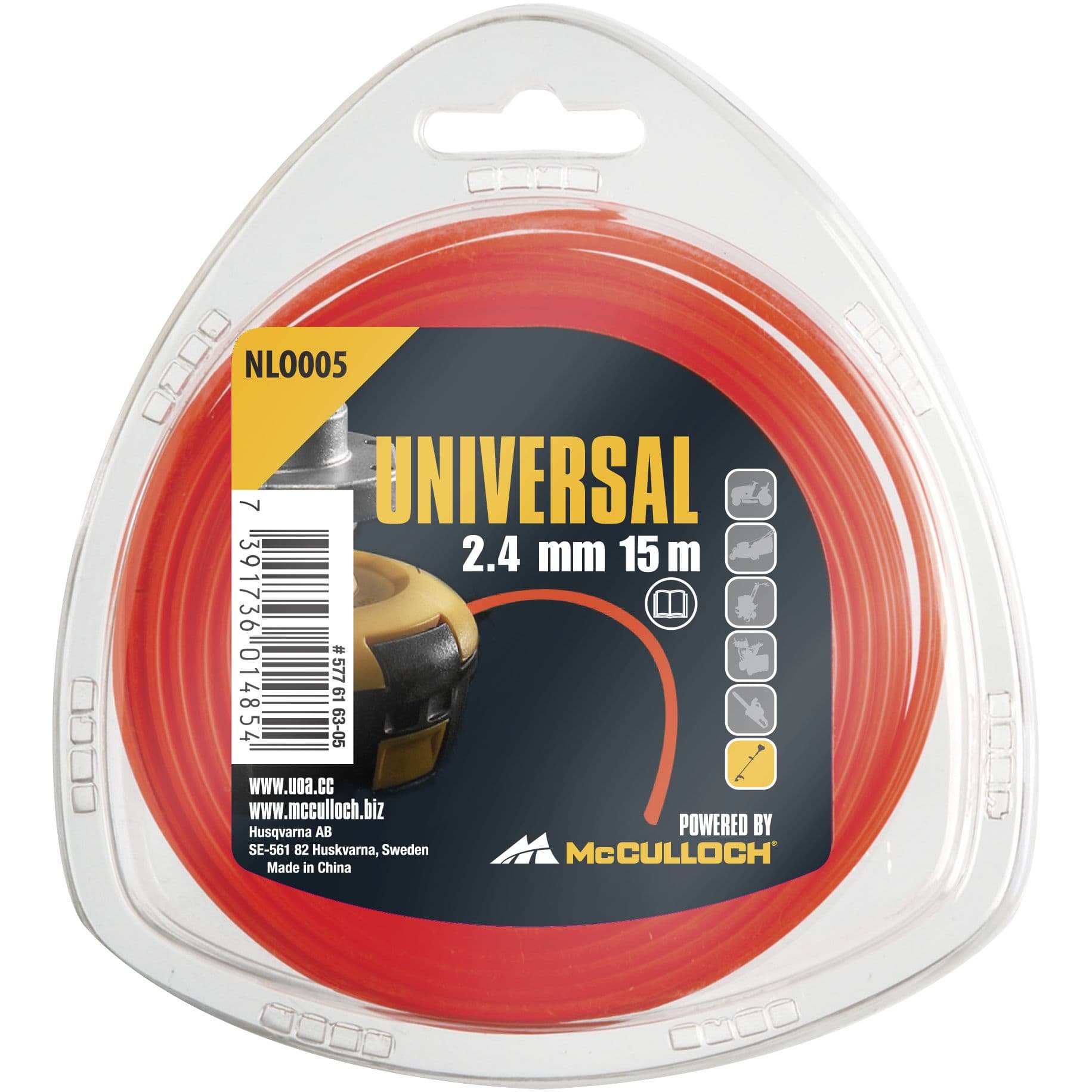 Кръгла корда Universal 2.4мм х 15м