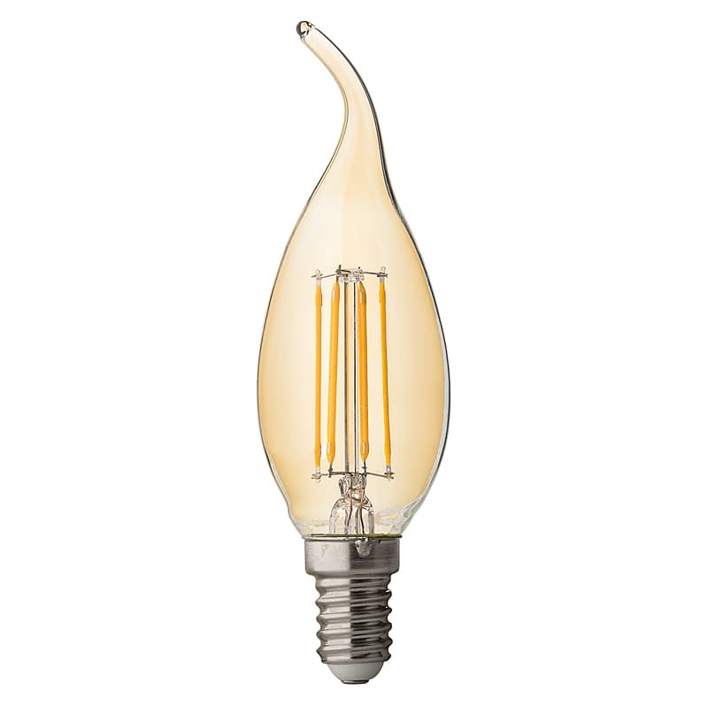 LED крушка filament UltraLux E14 4W 2500K 