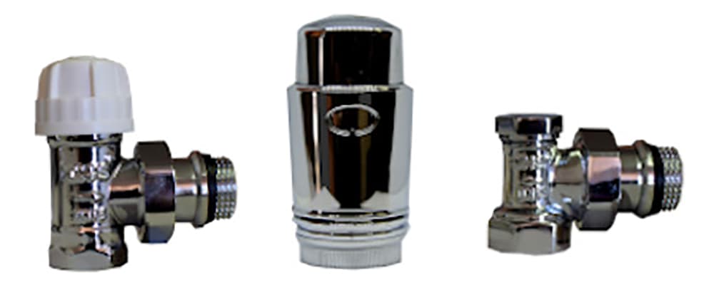 Радиаторен сет THS Thermostyle Cayman-3 chrome ъглов 1/2" 