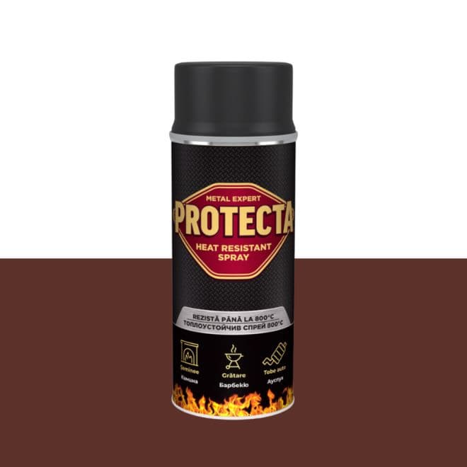 Топлоустойчив спрей Protecta (BG/RO) кафяв 400мл