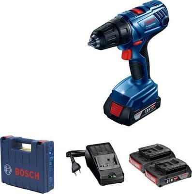 Акумулаторен винтоверт Bosch GSR 180-Li + 2x2,0Ah батерии, зарядно и куфар