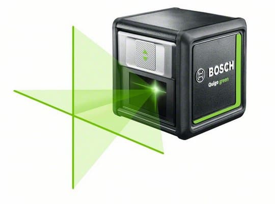Лазерен нивелир Bosch Quigo Green с кръстосани линии