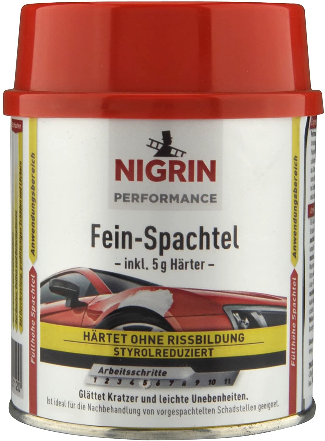 Препарат за запълване / полиестерен кит фин Fein-Spachtel Nigrin 250г