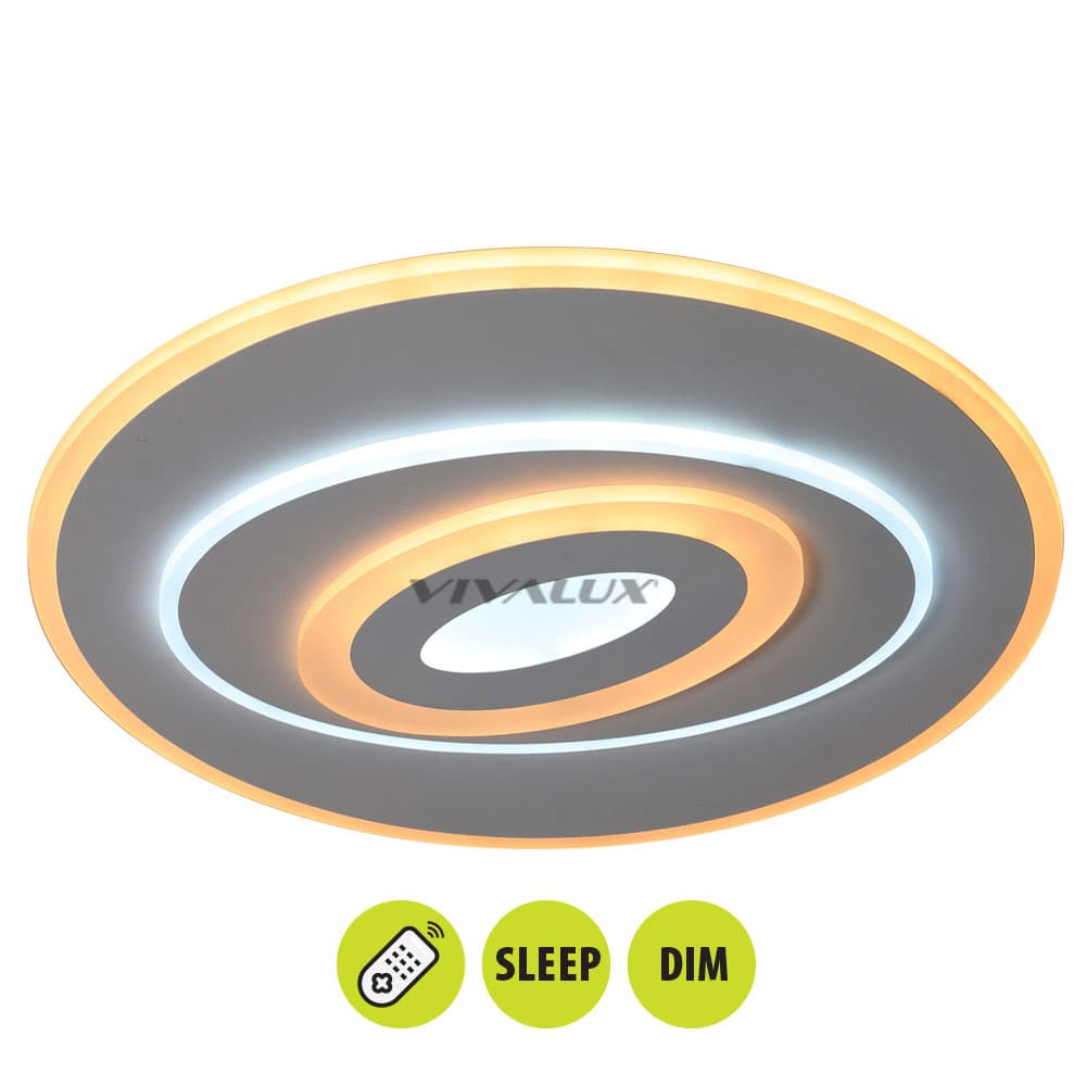 LED плафониера с дистанционно Eclypse 80W димируема