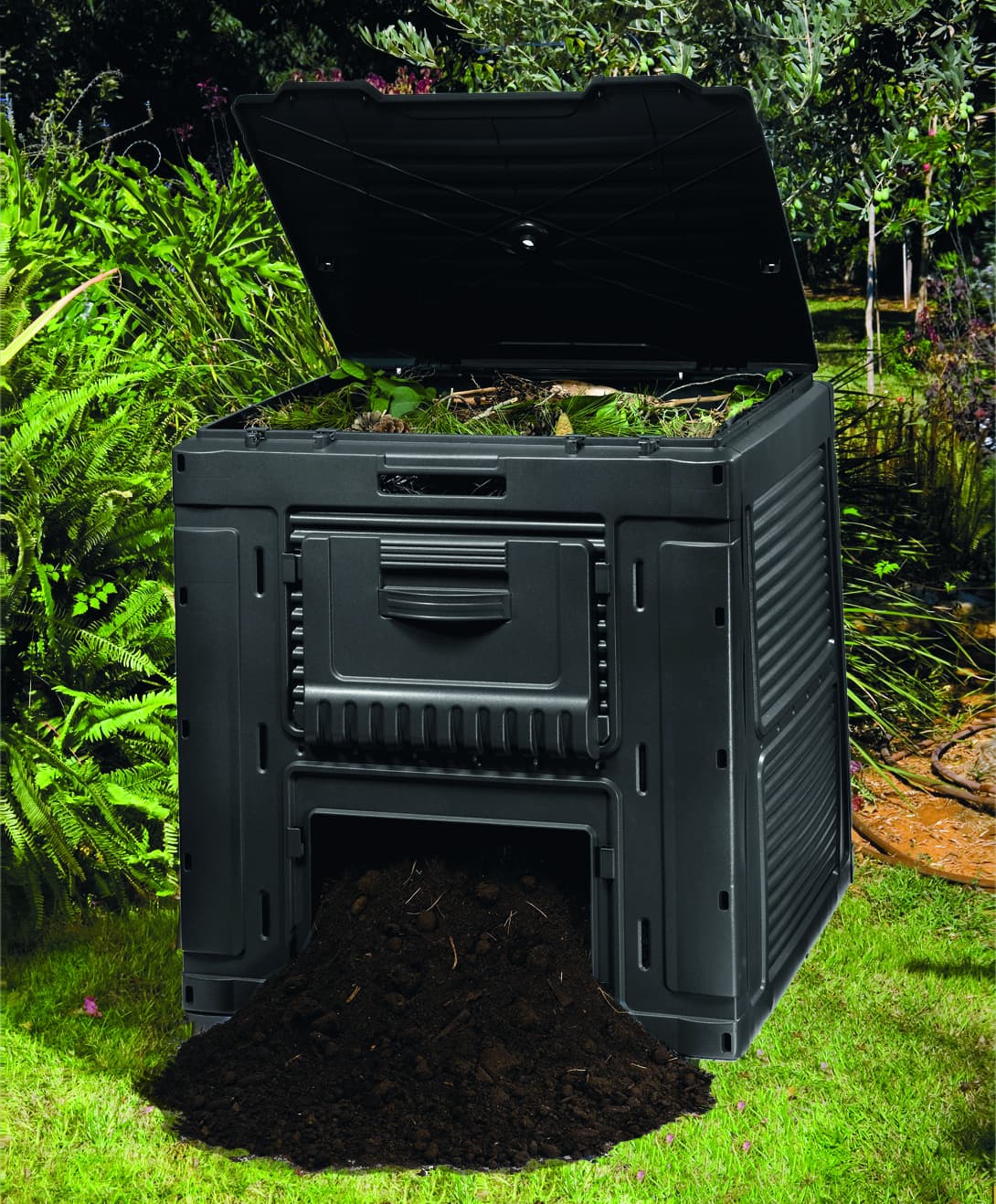 Компостер без база Keter Eco черен 900 / 231599 / 470 л