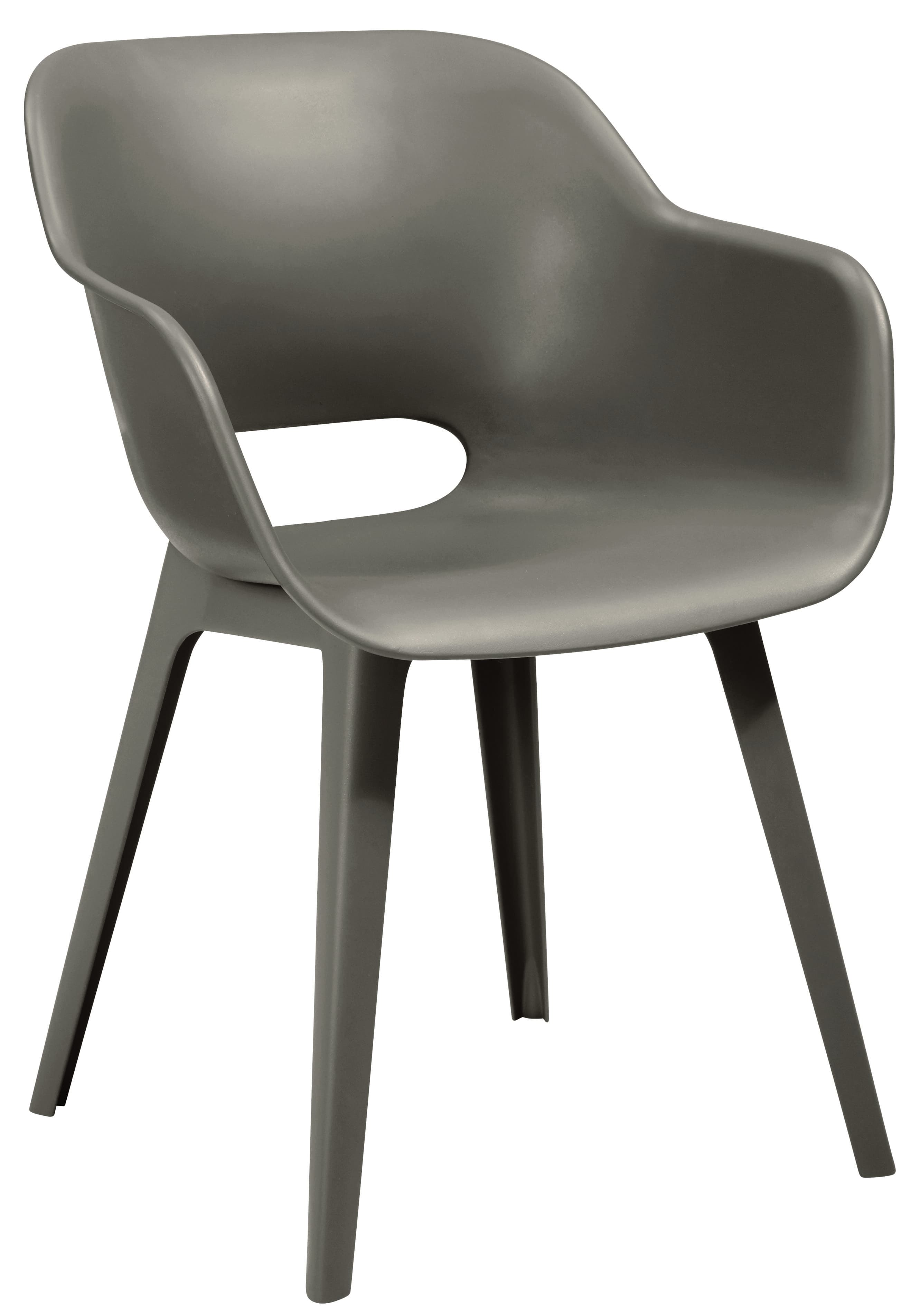 Градински PVC стол в две части седалка + крака 2 Akola 235827 Cappuccino
