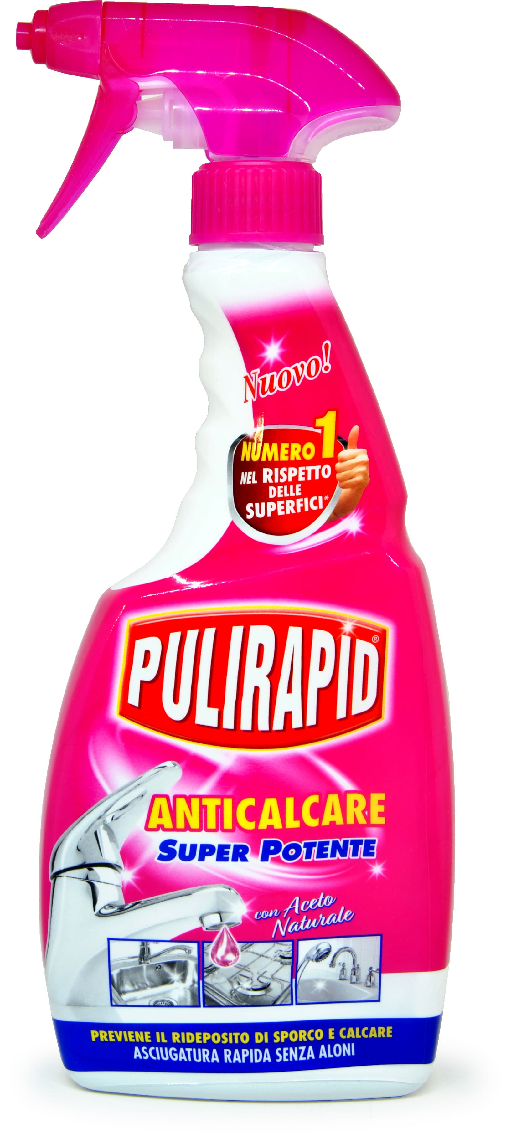 Спрей за котлен камък с оцет Pulirapid 500мл 