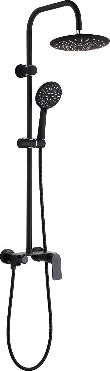 Тръбно окачване със смесител Cascada PL102HE-1D черно 