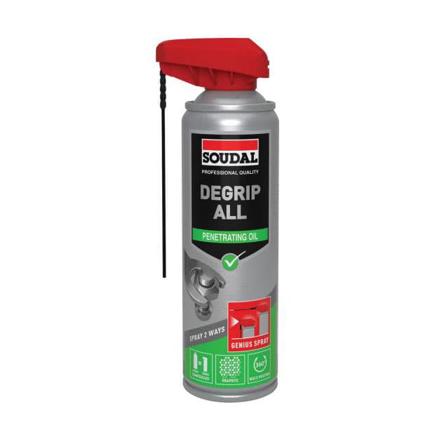 Спрей против ръжда с накрайник за впръскване Soudal Degrip All 300мл