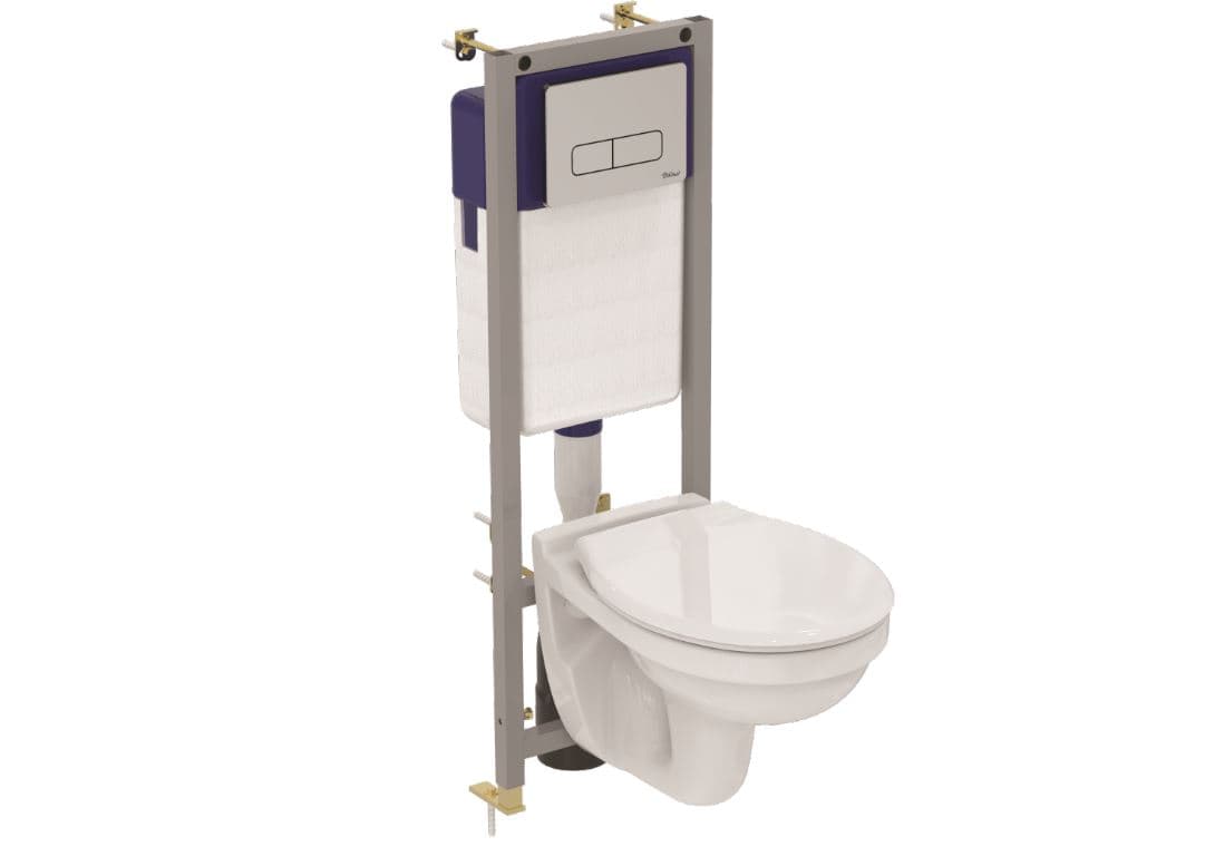 Структура за вграждане Ideal Standard W3714AA + тоалетна чиния + седалка