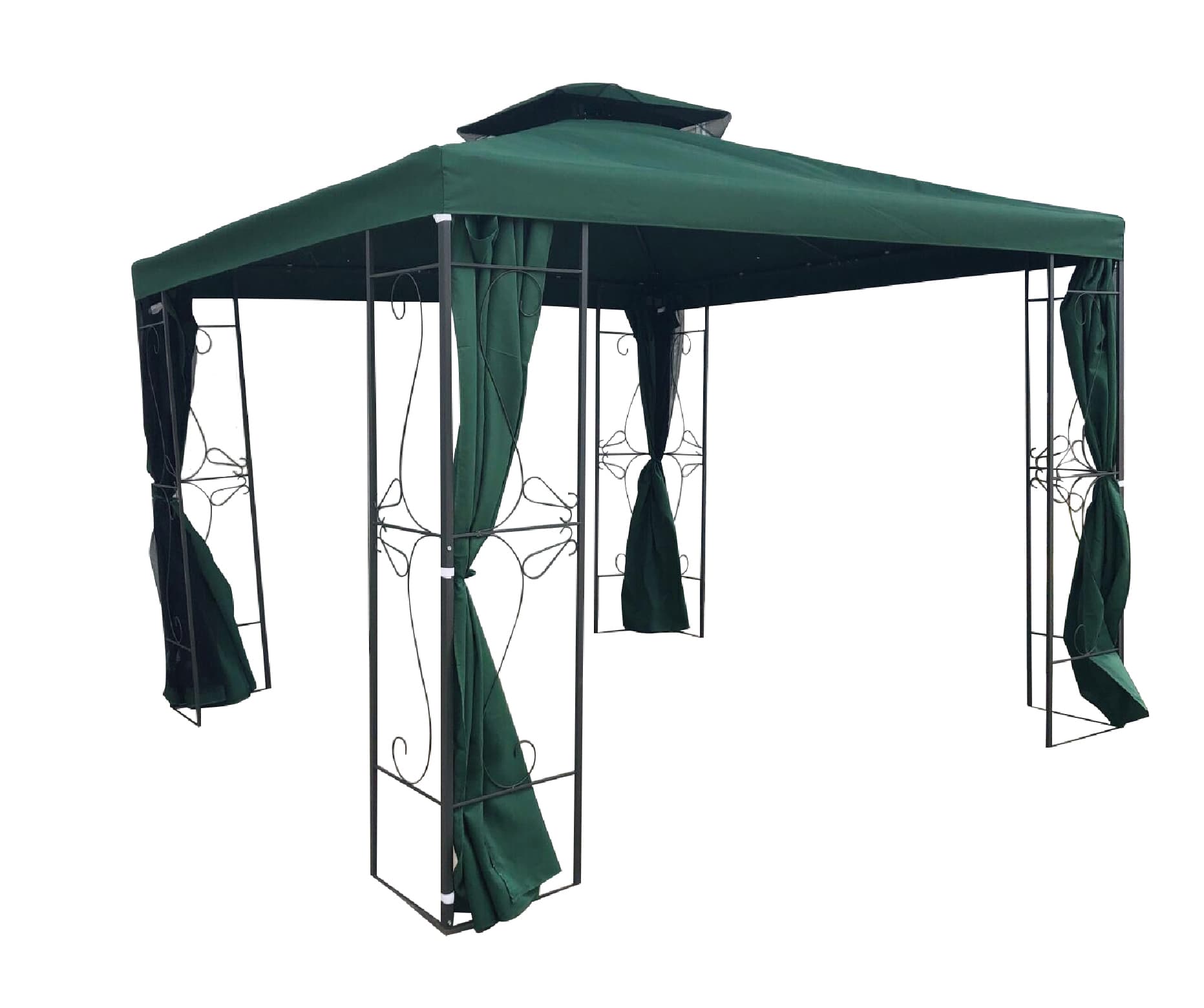 Метален павилион My Garden TLC150-A зелен 3x3m