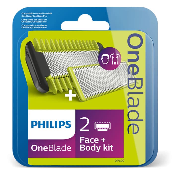 Резервни ножчета за уред за подстригване на лице и тяло Philips One Blade QP620