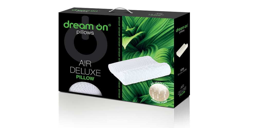 Възглавница с перфорирана мемори пяна Dream on Air Delux 51х41х13см