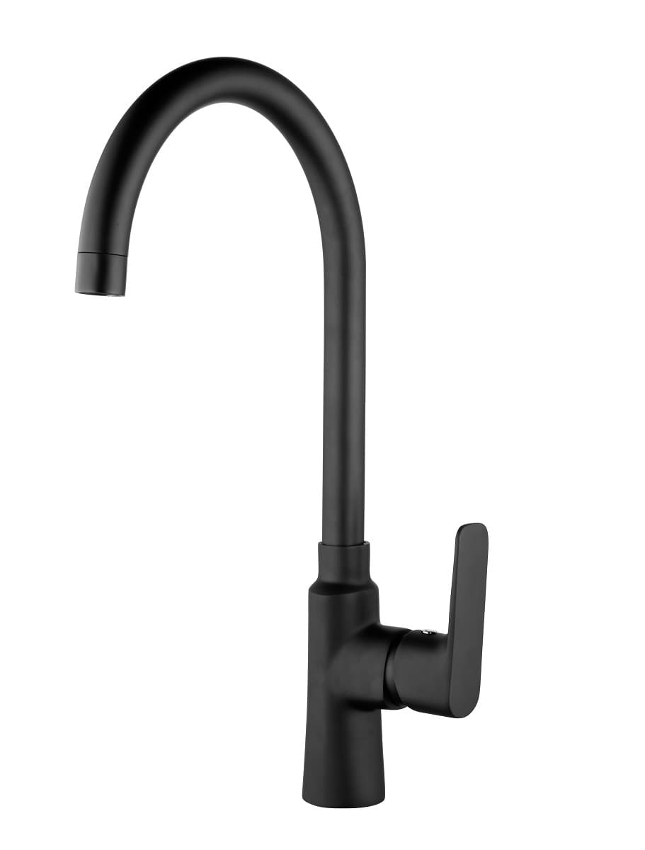 Едноръкохватков смесител за кухня Cascada Life Black