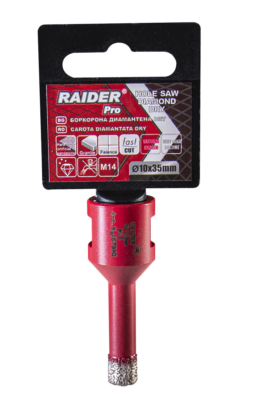 Боркорона Raider Diamond Dry M14 ø10мм