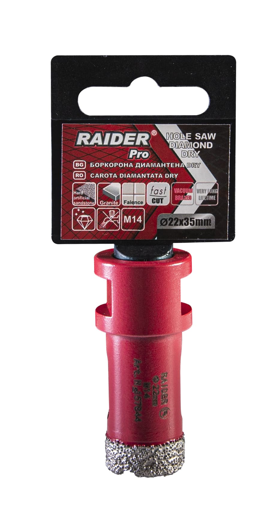 Боркорона Raider Diamond Dry M14 ø22мм