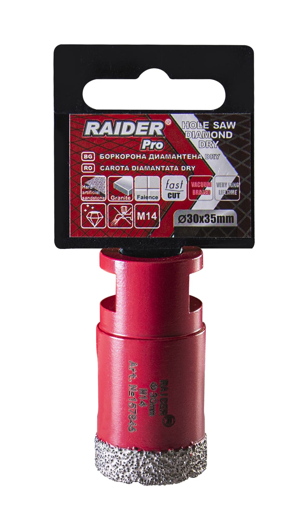 Боркорона Raider Diamond Dry M14 ø30мм