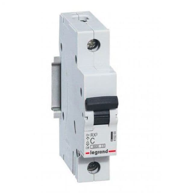 Автоматичен прекъсвач Legrand RX3 1P 20A крива С 6kA 