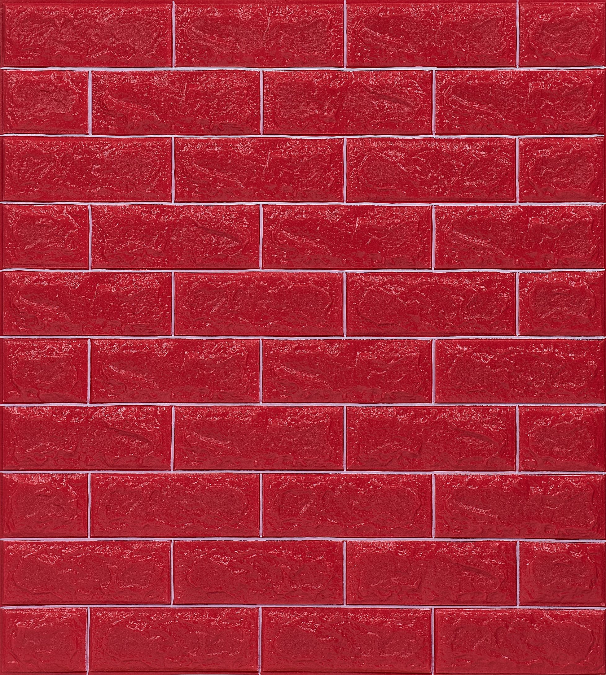 Топлоизолационно самозалепващо пано Cultural Wall 70x77x0.8 сm червено/бяло 