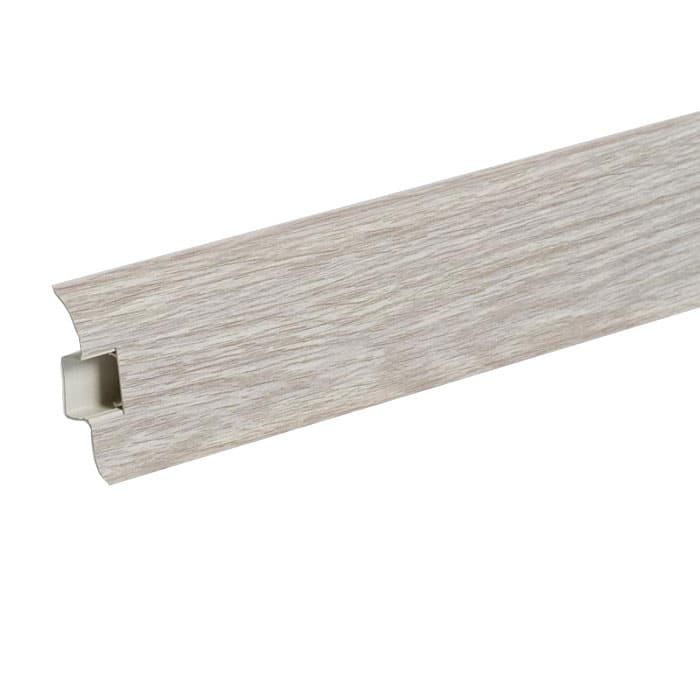 PVC перваз с кабел канал Ideal Optima 55/252 бяла ела 2.5м