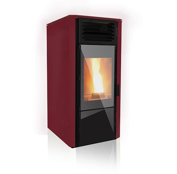 Пелетна камина Verso VPBS10 Design burgundy 10 kW