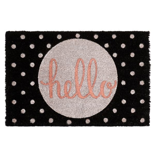 Изтривалка кокос Glitter Hello 19TPG 00008 / 40х60см