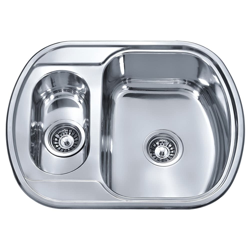 Мивка за кухня Cascada Алпака S6249PR дясна 620х490х180мм 