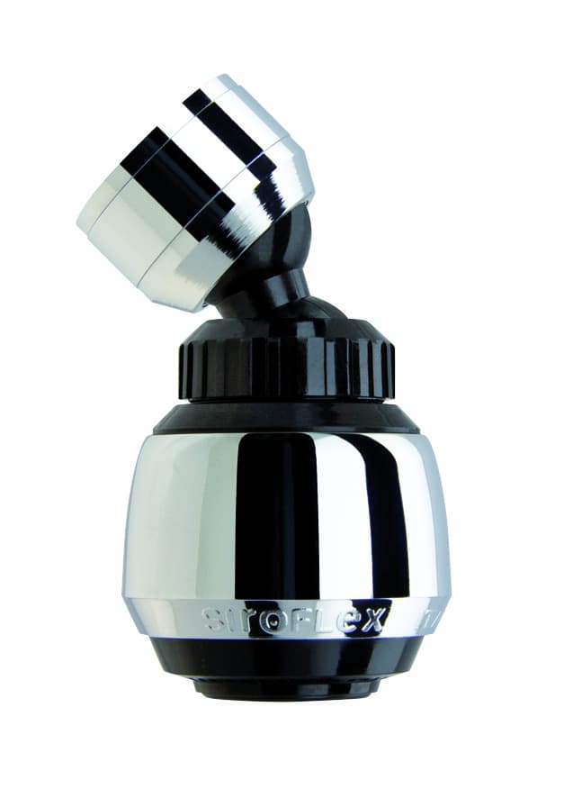 Водоспестяващ аератор Siroflex Sirius 2506/5S с шарнир F22x1-M24x1 черен/хром