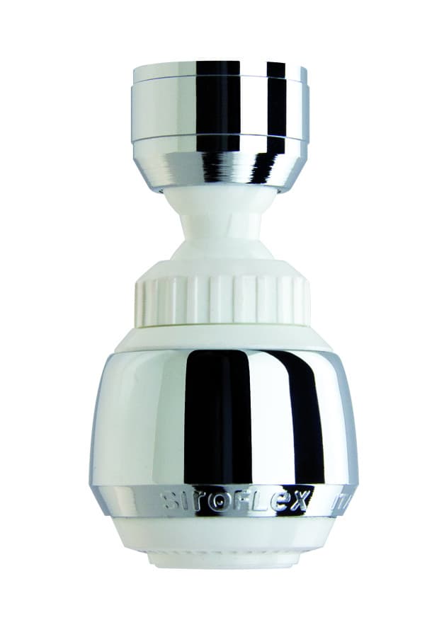 Водоспестяващ аератор Siroflex Sirius 2506/50S с шарнир F22x1-M24x1 бял/хром