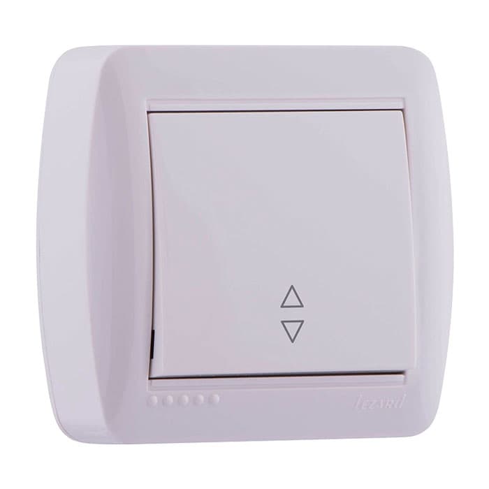 Девиаторен ключ за открит монтаж Demet Lezard 711-0200-105 бял 