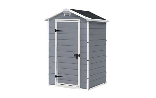 Градински навес барака Keter Manor 4x3 Grey 927 - White 417 / 196х103х129см