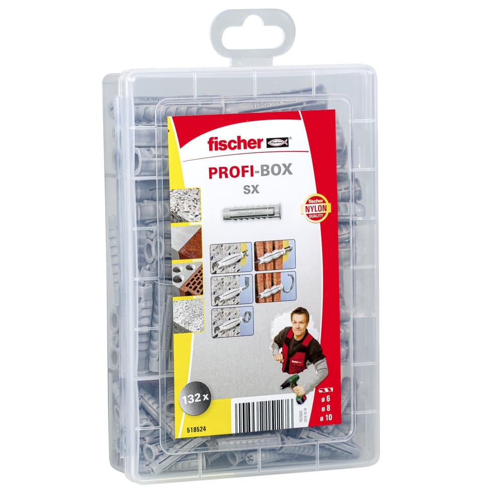 Комплект дюбели Profi Box SX Fischer 518524 / 132 броя