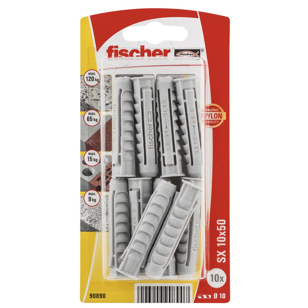 Дюбел Fischer SX 10x50 K NV 90890 / 10 броя