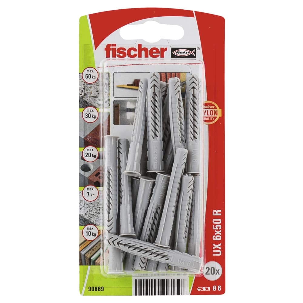 Дюбел Fischer UX 6x50 R K NV 90869 / 20 броя