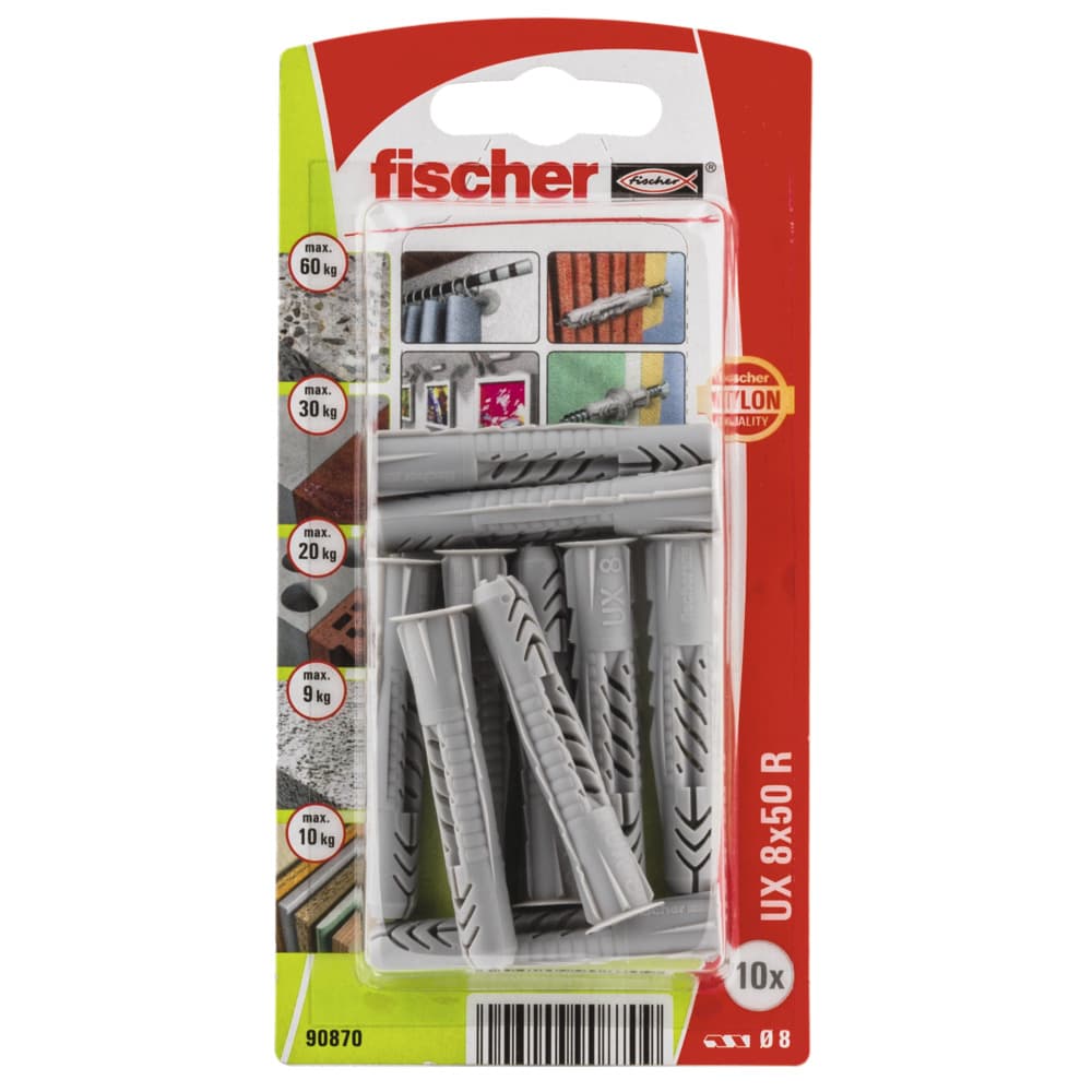 Дюбел Fischer UX 8x50 R K NV 90870 / 10 броя