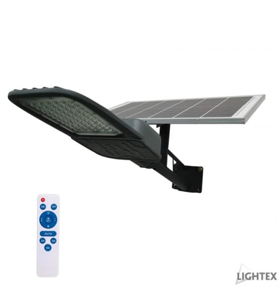 Соларен LED уличен осветител с дистанционно 30W 5000K IP65  
