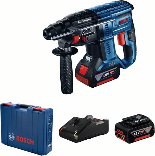 Акумулаторен безчетков перфоратор Bosch GBH 180 18V 2J + 2 батерии