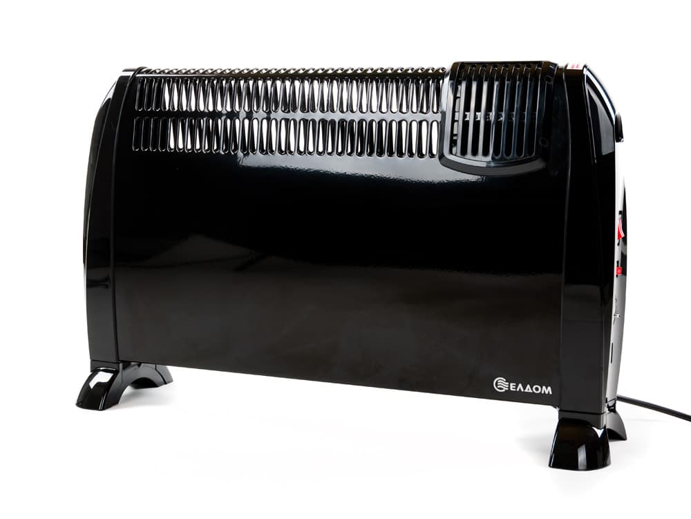 Стоящ конвектор с вентилатор Елдом CFV2000-BL Черен / 2000 W