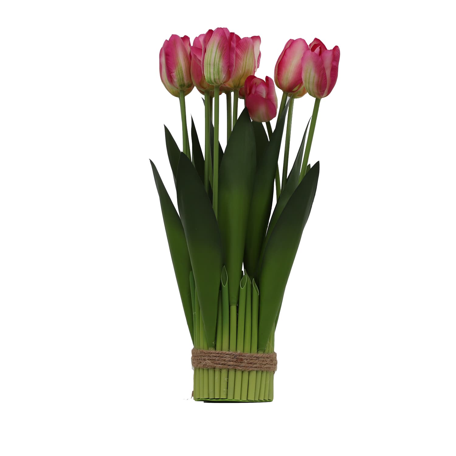 Изкуствено цвете Лалета 12 броя My Garden KD3212 / 41см розови